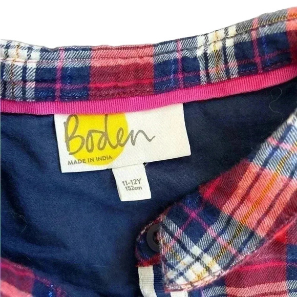 Boden Girls Woven Shirt Dress - Picture 3 of 5